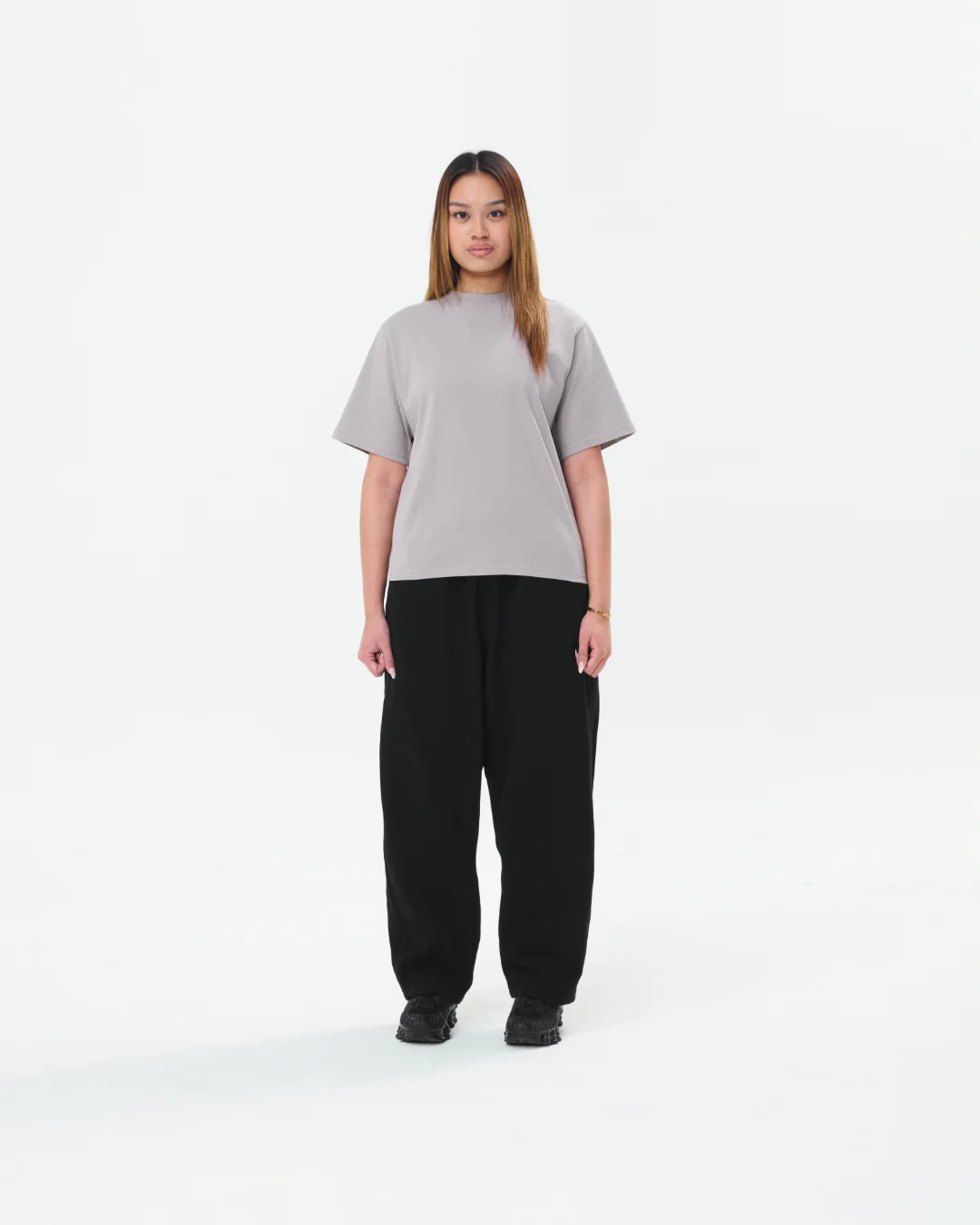 Cropped Basic Tee (Grey) - Image 10