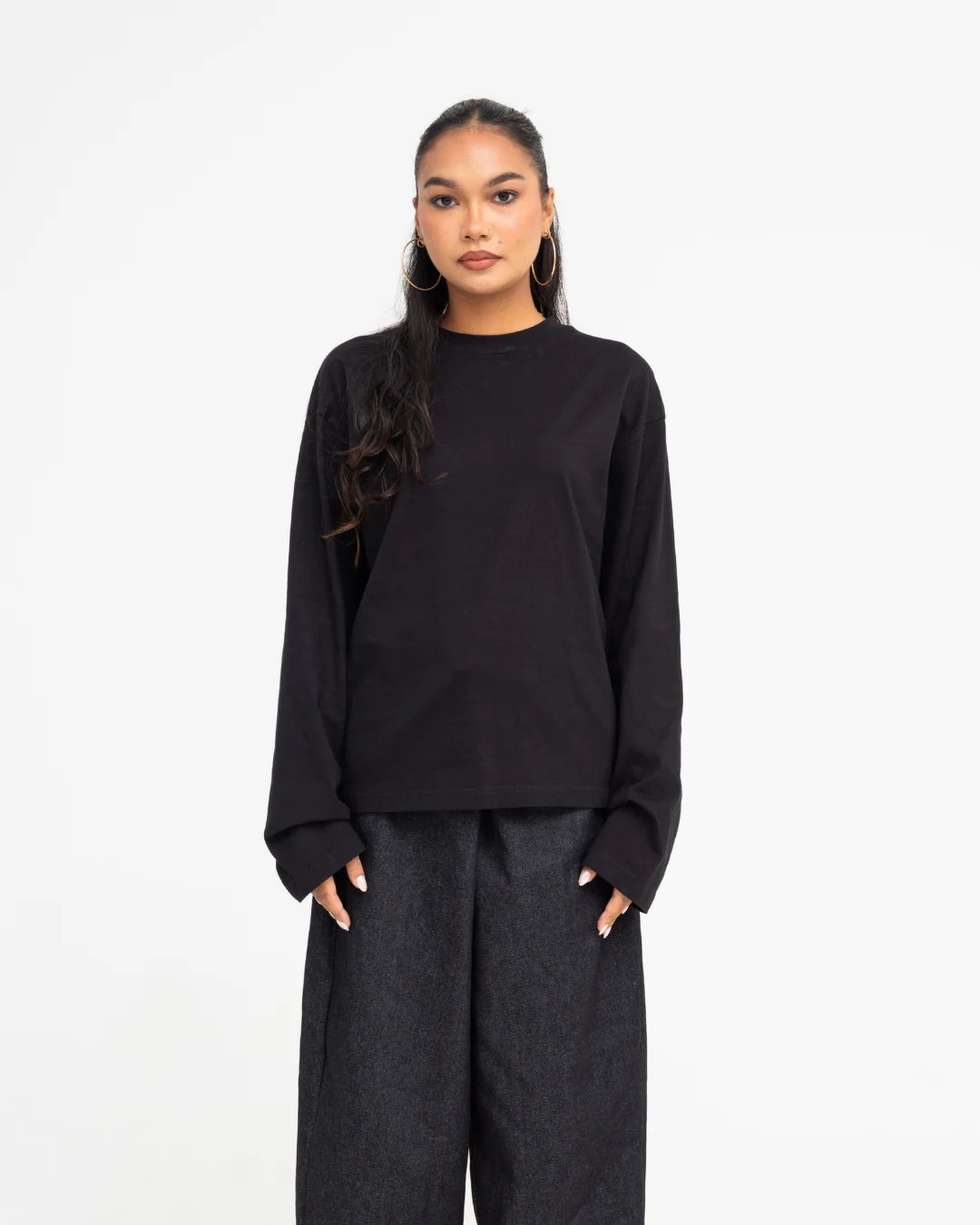 Long Sleeve Tee (Black) - Image 6