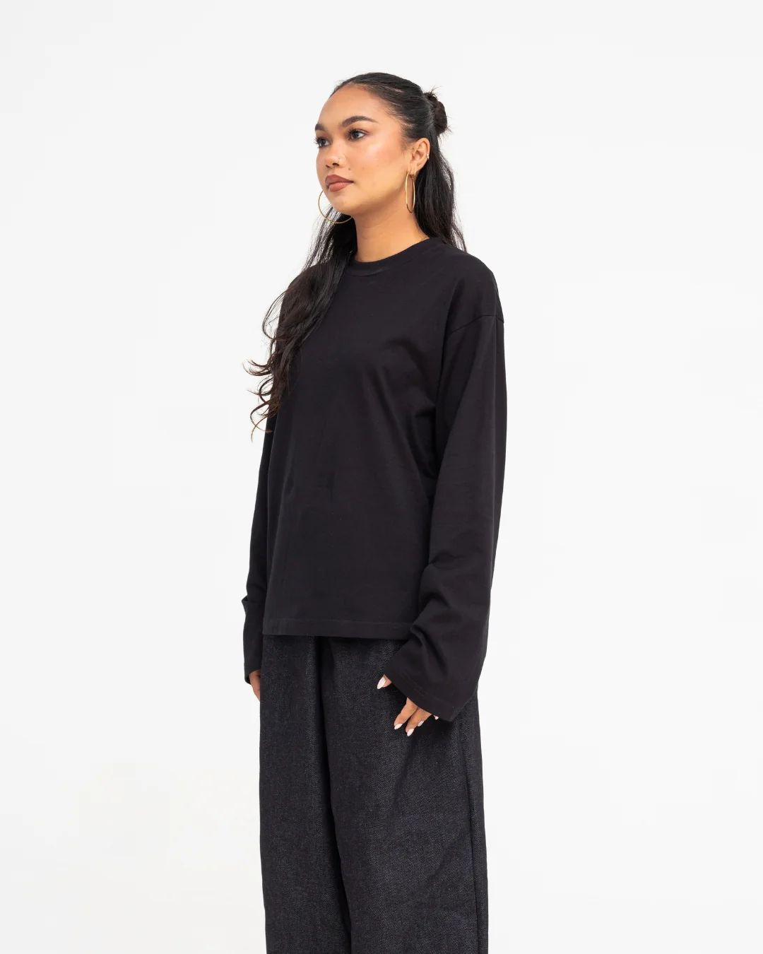 Long Sleeve Tee (Black) - Image 8