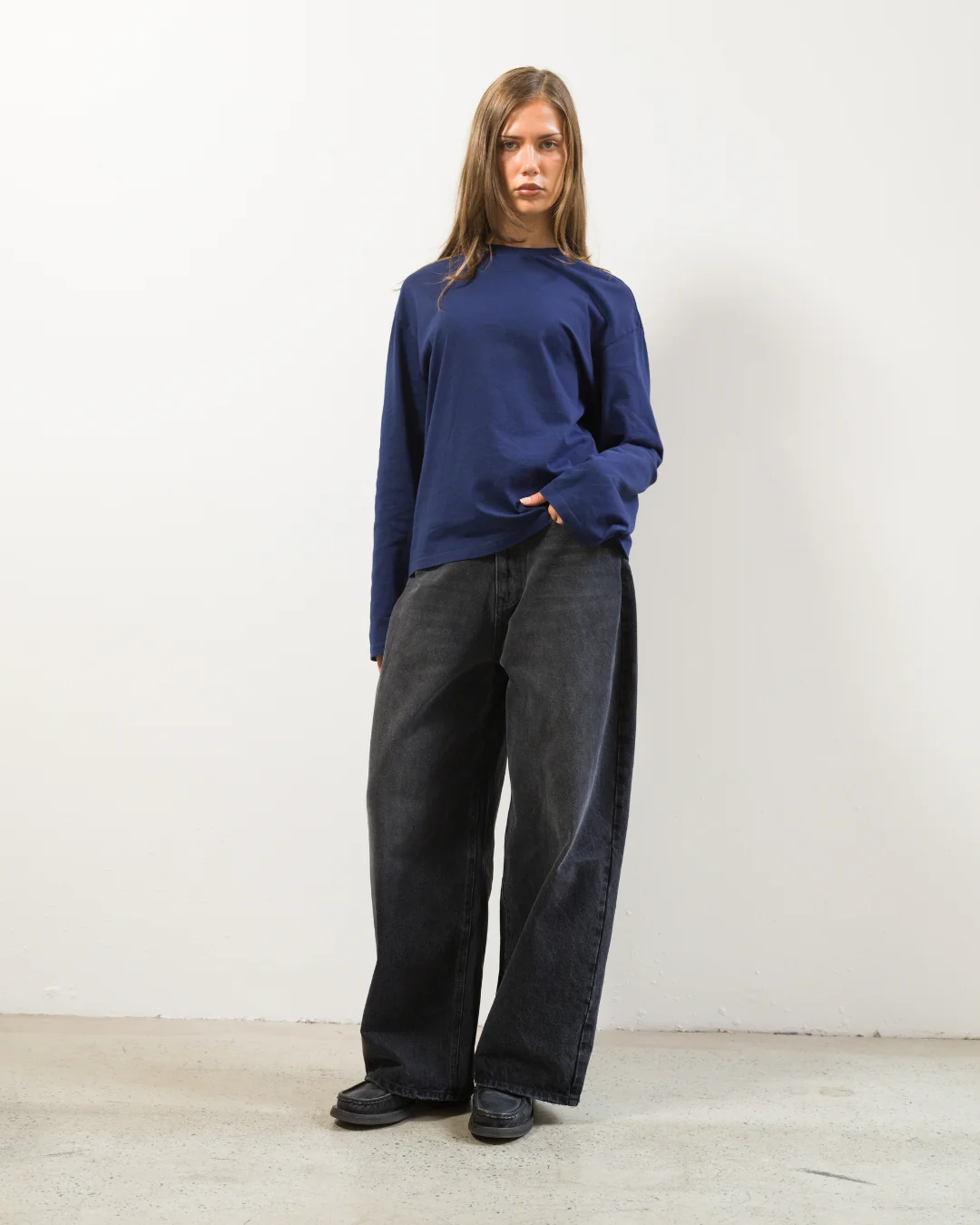 Long Sleeve Tee (Navy) - Image 5