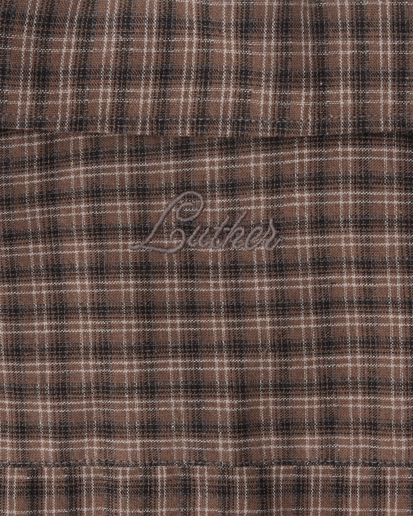 Short Sleeve Shirt (Brown Plaid) - Image 6