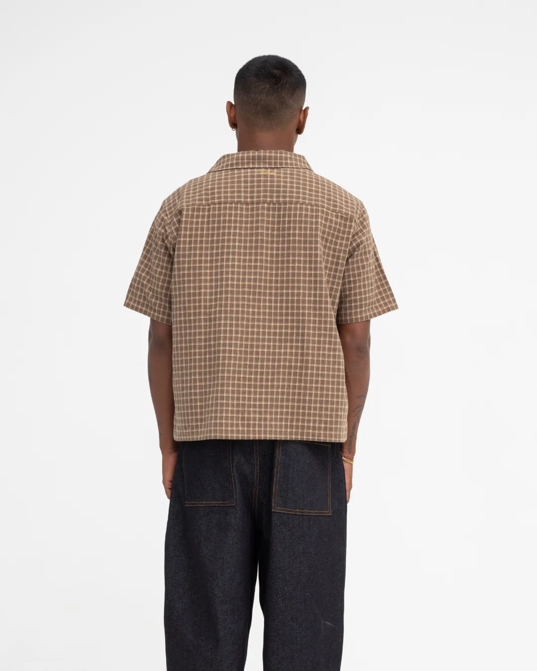 Short Sleeve Shirt (Olive Plaid) - Image 11