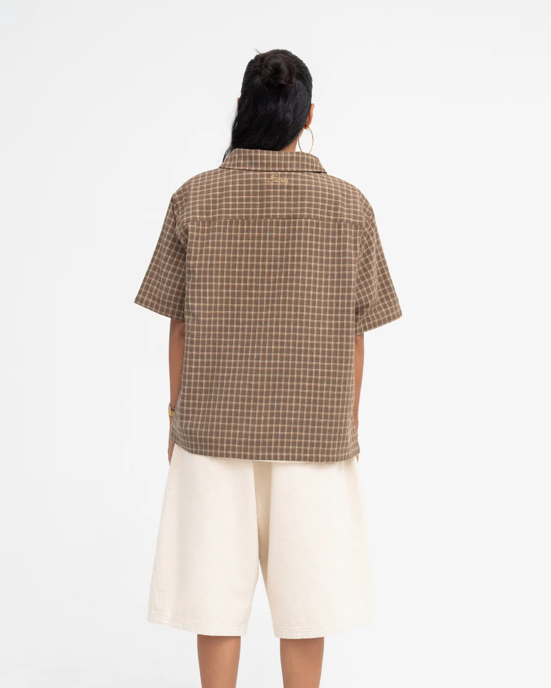 Short Sleeve Shirt (Olive Plaid) - Image 12