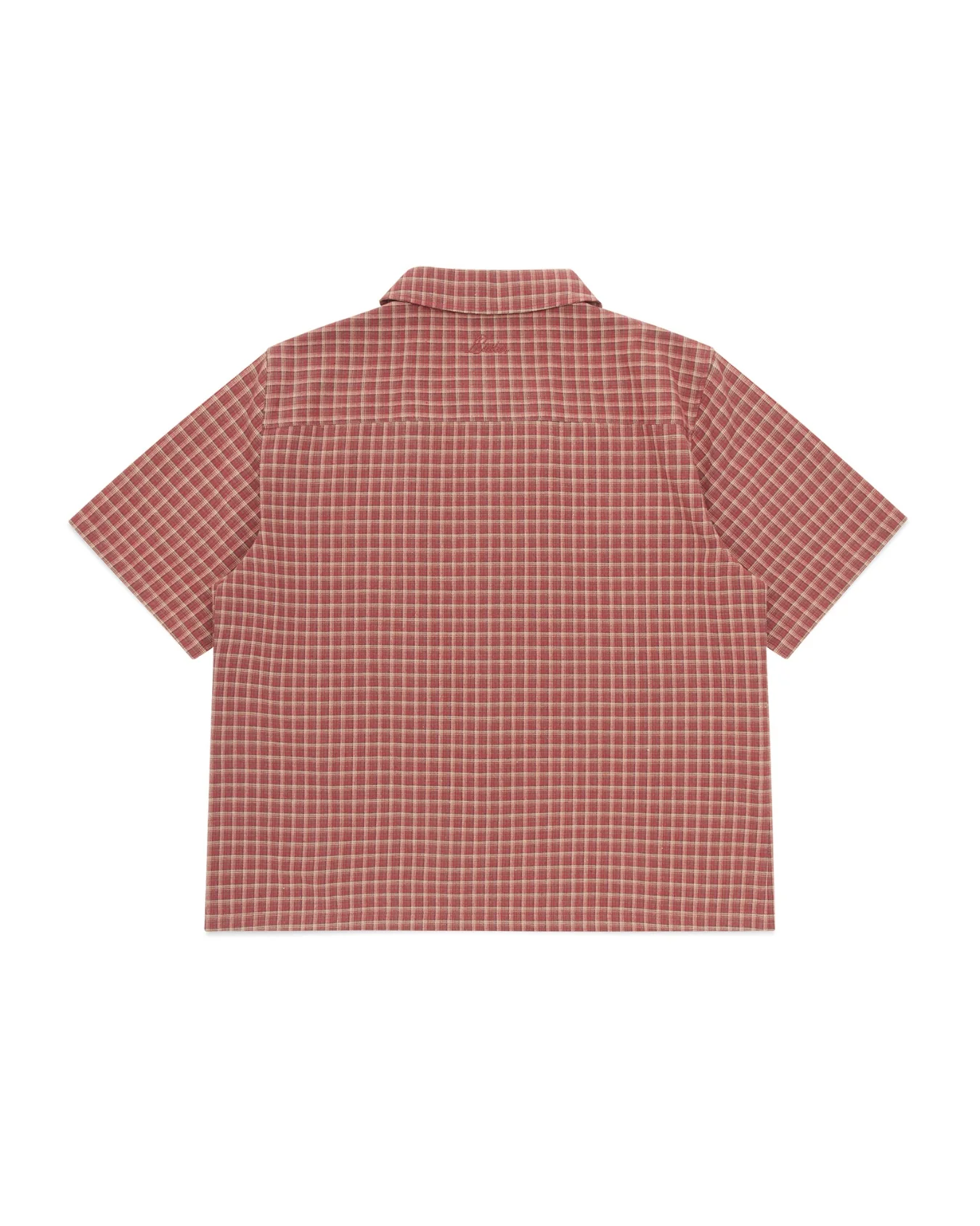 Short Sleeve Shirt (Red Plaid) - Image 3