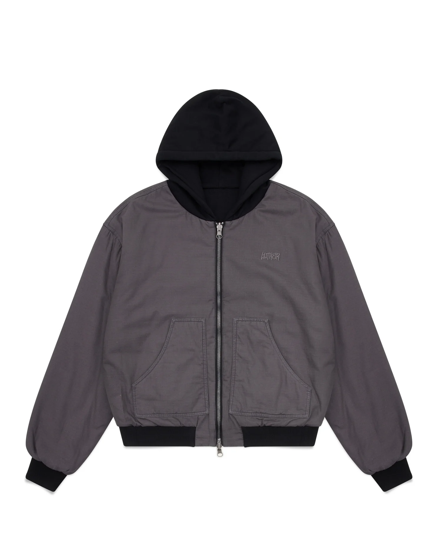 Workwear Zip Jacket (Charcoal) - Image 3