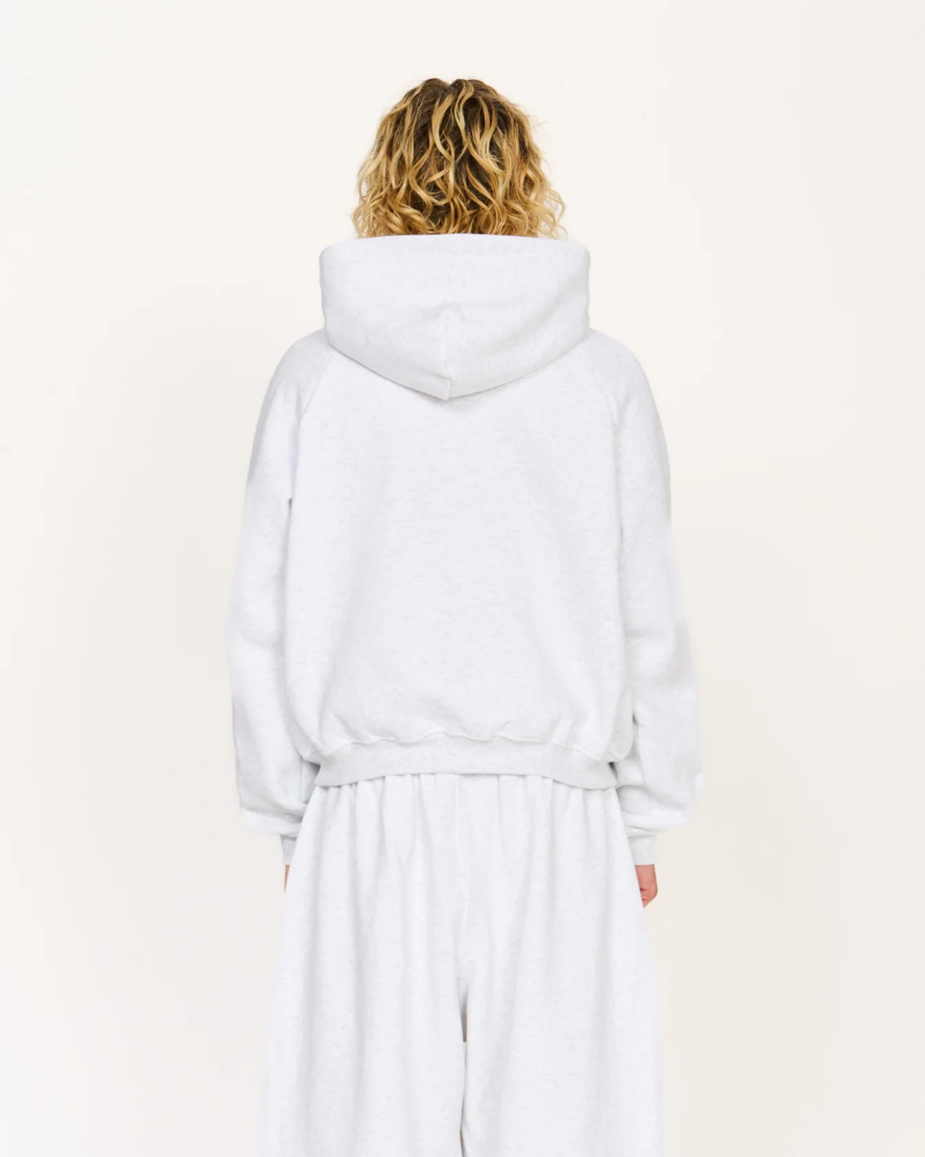 Zip Up Hoodie (Marle White) - Image 10