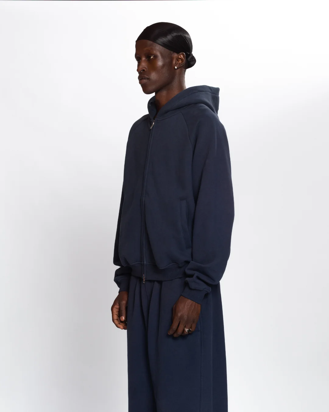 Zip Up Hoodie (Navy) - Image 7